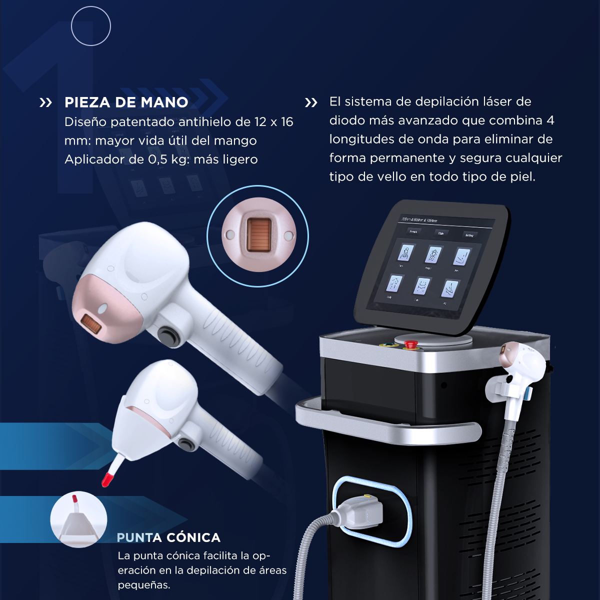 Maquina laser para eliminar fashion vello