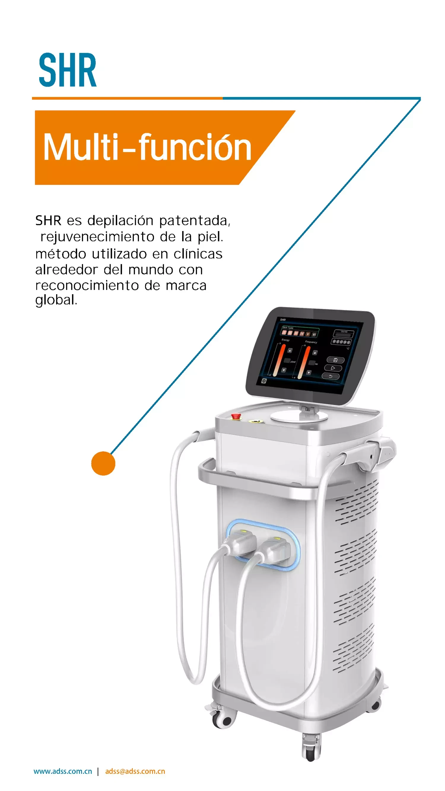 Máquina Depilación SHR Vertical
 PDF Download