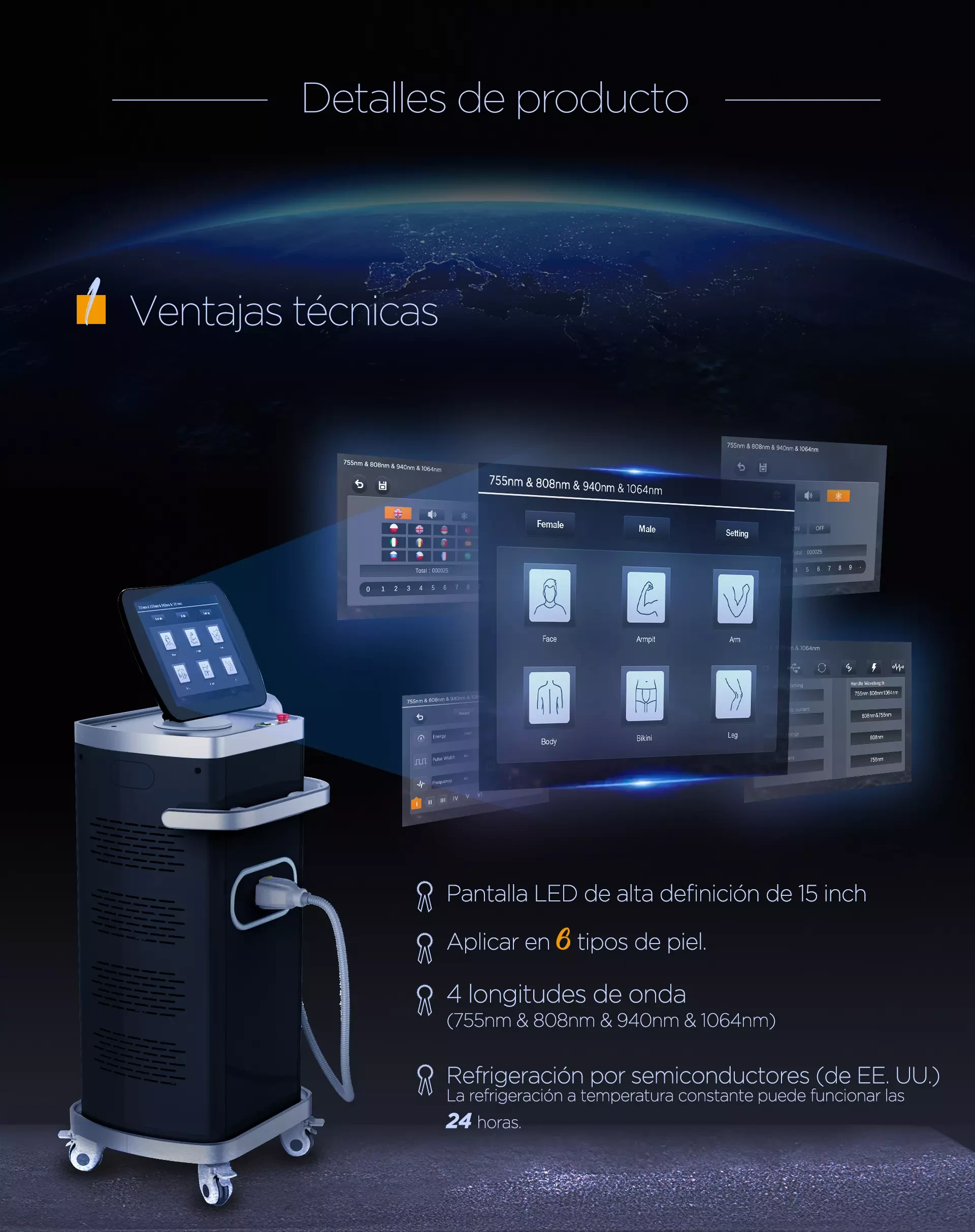 Depiladora diodo láser Depiladora diodo láser